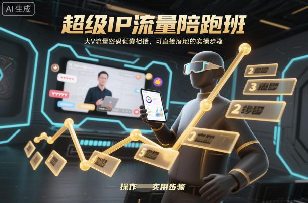 超级IP流量陪跑班,大V流量密码倾囊相授,可直接落地的实操步骤-三零资源