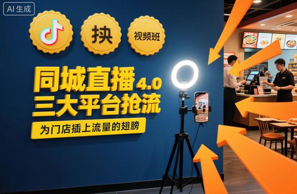 同城直播实操班4.0,三大平台抢流,为门店插上流量的翅膀-三零资源
