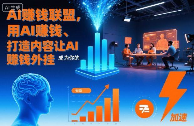 AI賺钱联盟，用AI賺钱、打造内容让AI成为你的賺钱外挂-三零资源
