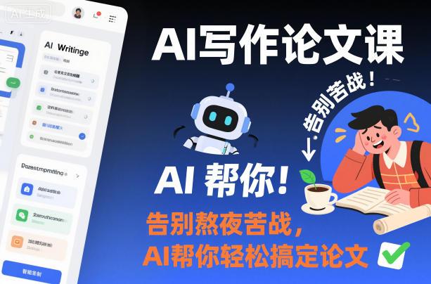 AI写作论文课,告别熬夜苦战,AI帮你轻松搞定论文-三零资源