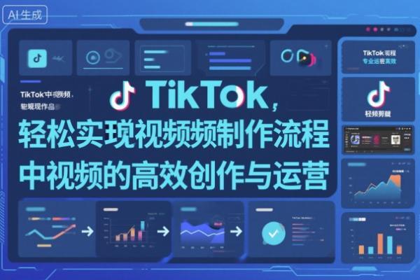 TikTok中视频制做流程,轻松实现Tk中视频的高效创作与运营-三零资源