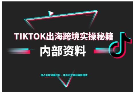 TikTok跨境电商0-1搭建运营,TK出海跨境实操秘籍(10月更新)-三零资源