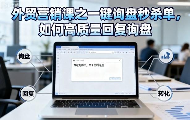 外贸营销课之一键询盘秒杀单，如何高质量回复询盘-三零资源