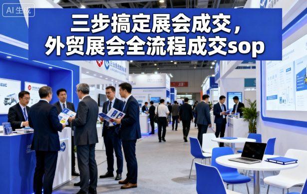 三步搞定展会成交,外贸展会全流程成交sop-三零资源