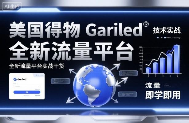 美国得物Gariled技术实战，全新流量平台​实战干货，即学即用-三零资源