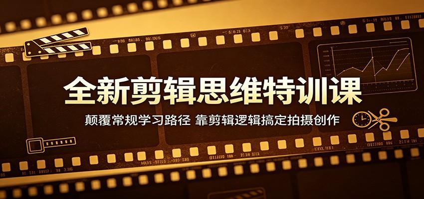 全新剪辑思维特训课:颠覆常规学习路径,靠剪辑逻辑搞定拍摄创作