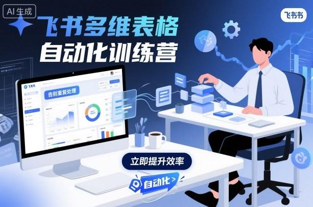 飞书多维表格自动化训练营，手把手教你告别重复处理，用多维表格开启高效办公新模式-三零资源