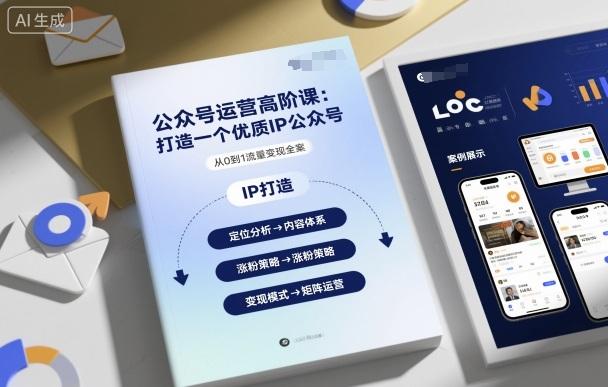 公众号运营高阶课,打造一个优质IP公众号-三零资源