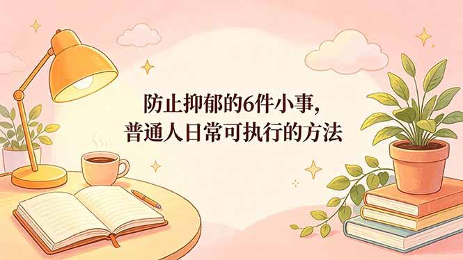 付费文章:防止抑郁的6件小事,普通人日常可执行的方法