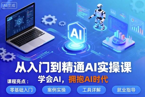 从入门到精通AI实操课,学会AI,拥抱AI时代-三零资源
