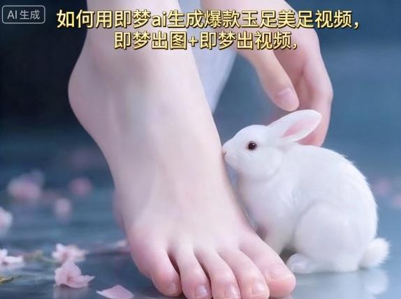 如何用即梦ai生成爆款玉足美足视频,即梦出图+即梦出视频,快速涨粉-三零资源