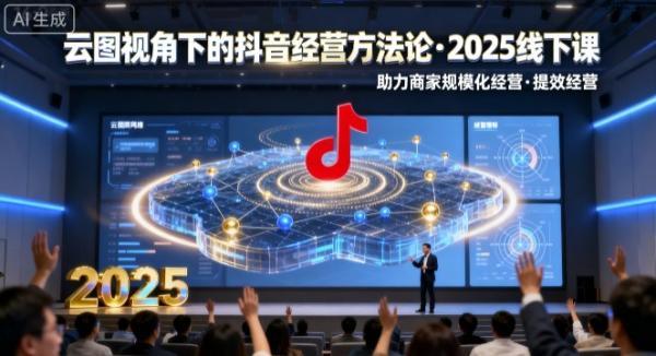 云图视角下的抖音经营方法论，2025线下课，助力商家规模化经营，提效经营（录音+字幕）-三零资源