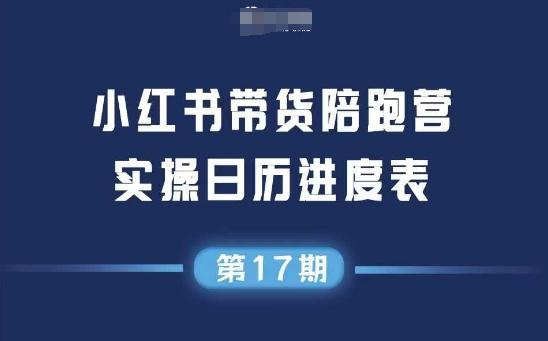 小红书第17期带货陪跑营,不囤货,无不直播,无不投流,通过选品+笔记内容+测品+笔记铺量+矩阵运营打爆款(更新8月)-三零资源