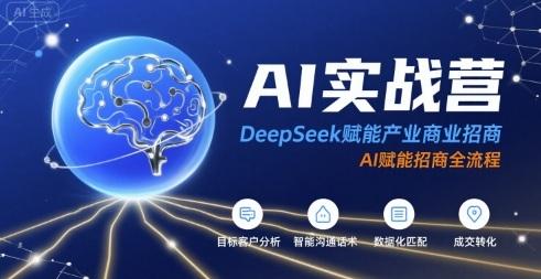 AI实战营：DeepSeek赋能产业商业招商，AI赋能招商全流程-三零资源