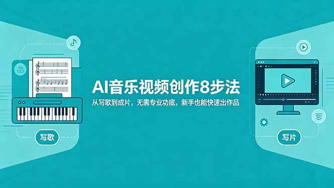 AI音乐视频创作8步法:从写歌到成片,无需专业功底,新手也能快速出作品-三零资源