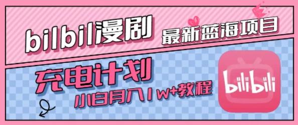 最新蓝海项目，B站充电计划，小白也能月入1w+-三零资源