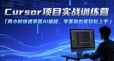 Cursor项目实战训练营，两小时快速掌握AI编程，零基础也能轻松上手-三零资源