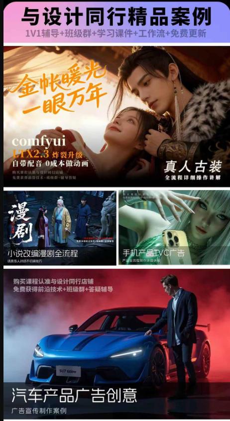 2026新版ComfyUI漫剧动画全流程实战课，0基础入门到进阶全流程动态漫，轻松实现流量变现 图1