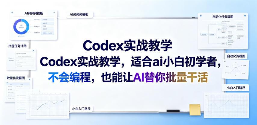 Codex实战教学,适合ai小白初学者,不会编程,也能让AI替你批量干活 图1