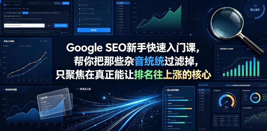 Google SEO新手快速入门课，帮你把那些杂音统统过滤掉，只聚焦在真正能让排名往上涨的核心动作【原创双语字幕】 图1