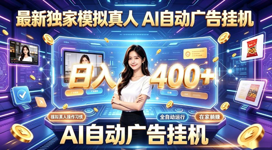 最新独家模拟真人，AI自动挂号挂G，日入400+，全程全自动运行，无需人工【揭秘】 图1