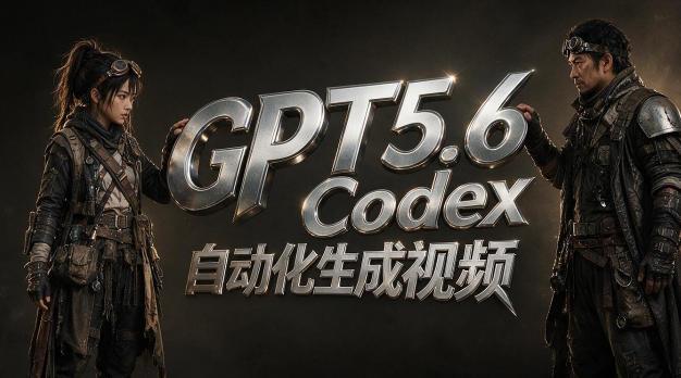 GPT5.6+Codex自动化生成视频全流程实战，从提示词设计、角色设定、封面海报，到视频生成思路与自动化工作流 图1