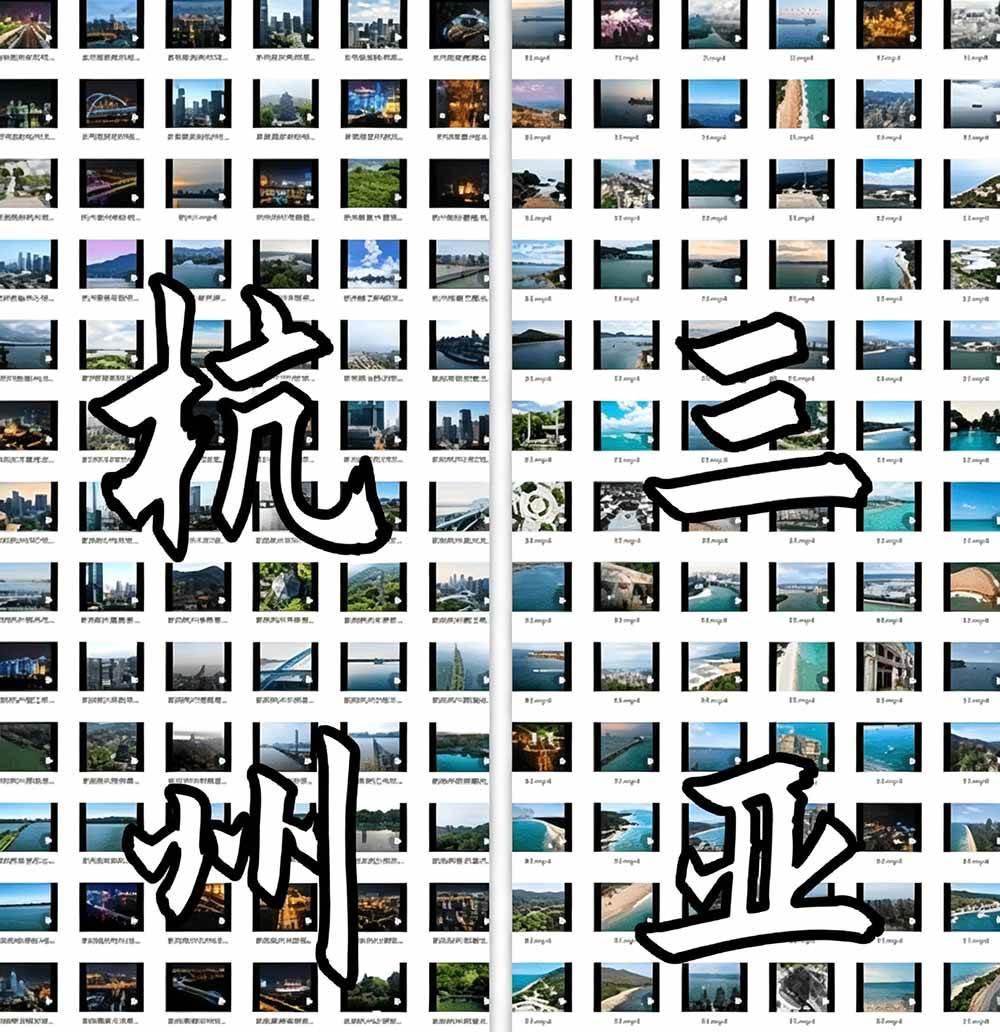 热门全国旅游风景素材！4K全国旅游景点素材库，7250款素材，旅行达人城市航拍风景风光高清短视频 图3