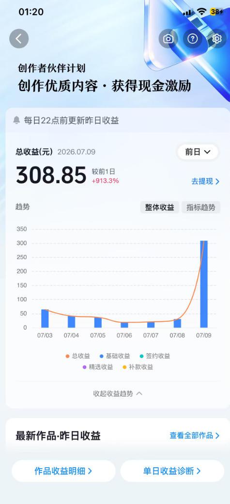 抖音某大佬的AI育儿真人短剧项目,吃伙伴计划+分成计划+光合计划+商单收徒等,单条收益几张 图3