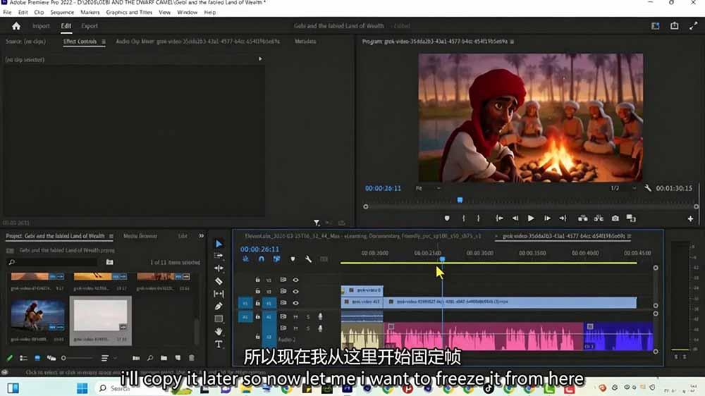 Grok Imagine AI故事动画短片实战:电影级视觉效果+角色一致性+高级提示词+后期剪辑全流程 图5