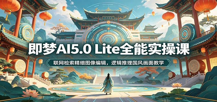 即梦AI5.0 Lite全能实操课:联网检索精细图像编辑,逻辑推理国风画面教学