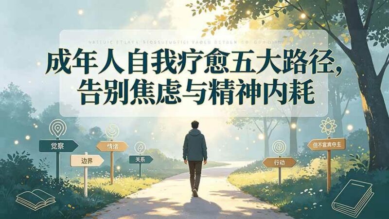 付费文章:成年人自我疗愈五大路径,告别焦虑与精神内耗 三零资源-三零资源