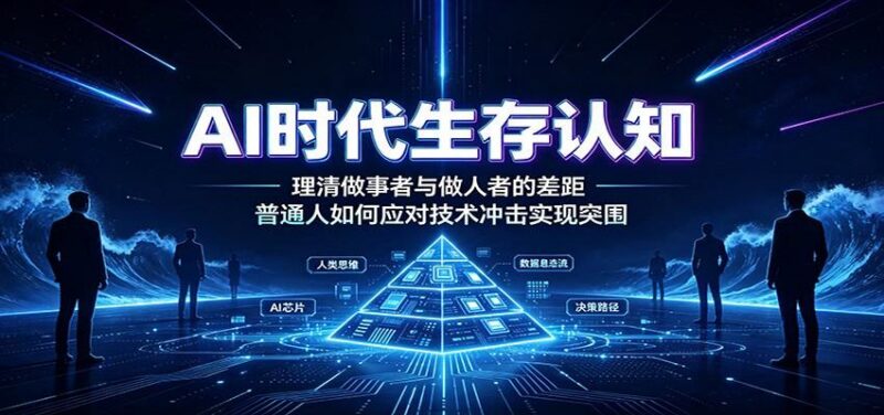 AI时代生存认知:理清做事者与做人者的差距,普通人如何应对技术冲击实现突围 三零资源-三零资源