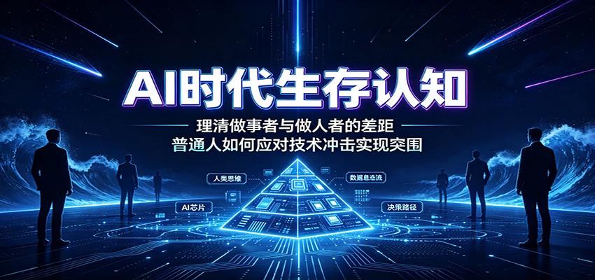 AI时代生存认知:理清做事者与做人者的差距,普通人如何应对技术冲击实现突围