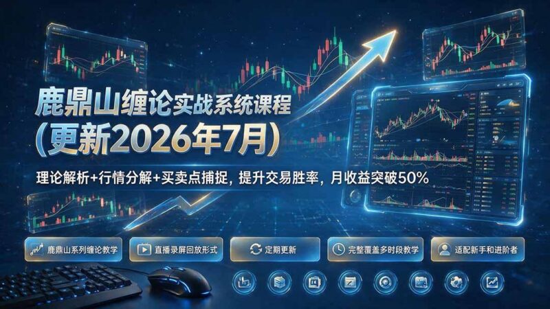 鹿鼎山缠论实战系统课程(更新26年7月 三零资源-三零资源