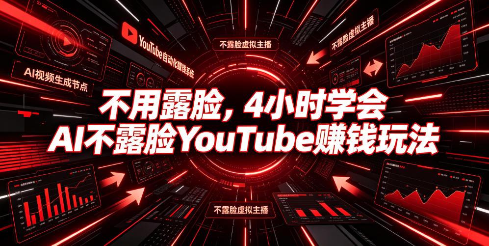 不用露脸，4小时学会AI不露脸YouTube賺钱玩法【原创双语字幕】
