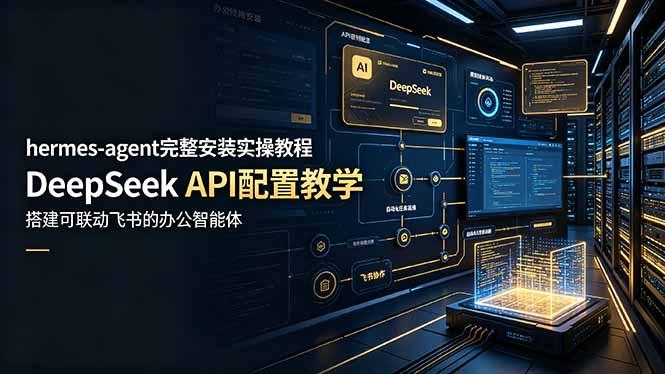 hermes-agent完整安装实操教程，DeepSeek API配置教学，搭建可联动飞书的办公智能体-三零资源
