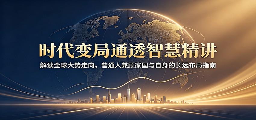 时代变局通透智慧精讲:解读全球大势走向,普通人兼顾家国与自身的长远布局指南