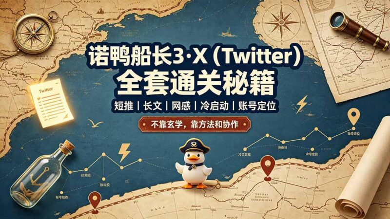 诺鸭船长3·X(Twitter-三零资源