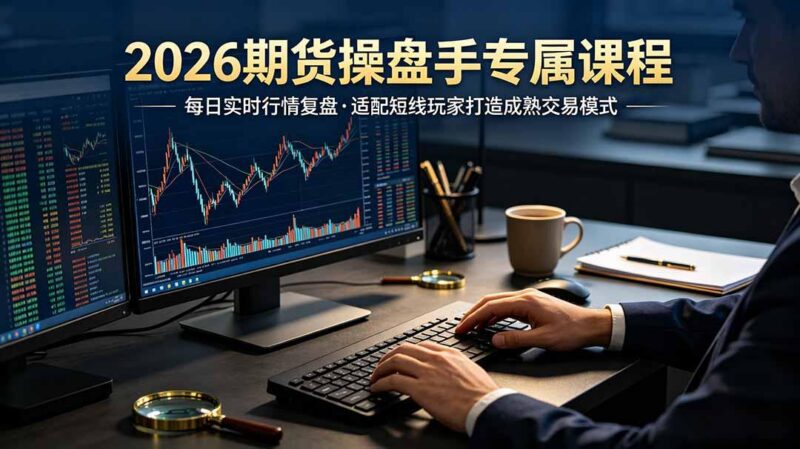 2026期货操盘手专属课程-更新7月11,每日实时行情复盘,适配短线玩家打造成熟交易模式-三零资源