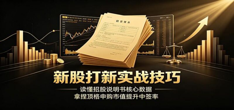 新股打新实战技巧：读懂招股说明书核心数据，拿捏顶格申购市值提升中签率-三零资源