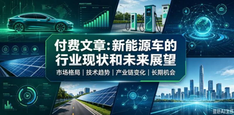 付费文章：新能原车的行业现状和未来展望 三零资源-三零资源