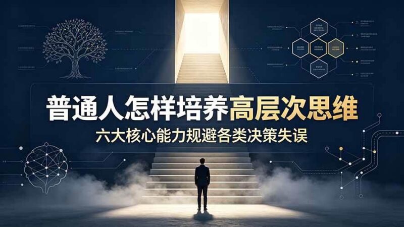 付费文章:普通人怎样培养高层次思维,六大核心能力规避各类决策失误 三零资源-三零资源