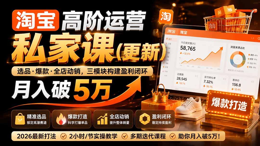 淘宝高阶运营私家课(更新26年 图1