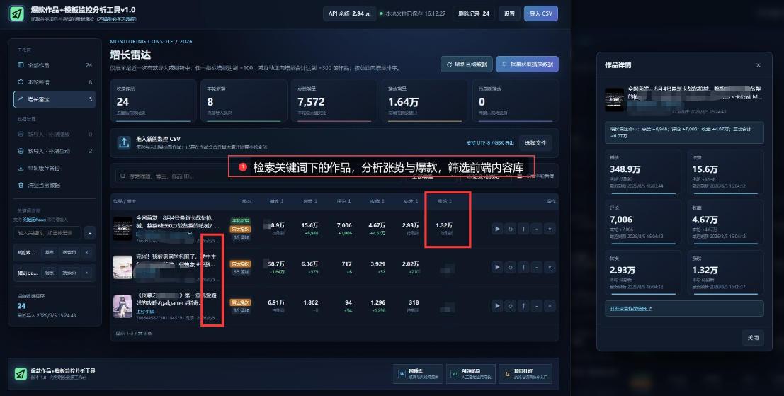 抖音爆款数据监控工具_海外网盘拉新渠道 图1