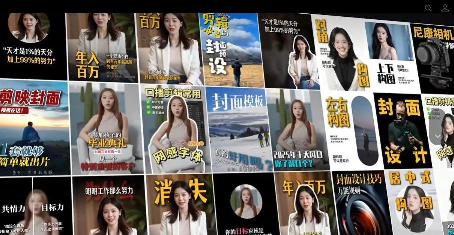 【剪映模板】100款剪映高级感万能行业短视频封面字幕排版预设视频花字剪辑模版 图1