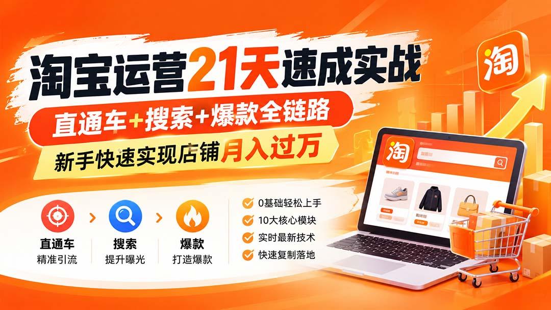 淘宝运营21天速成实战(更新8月 图1