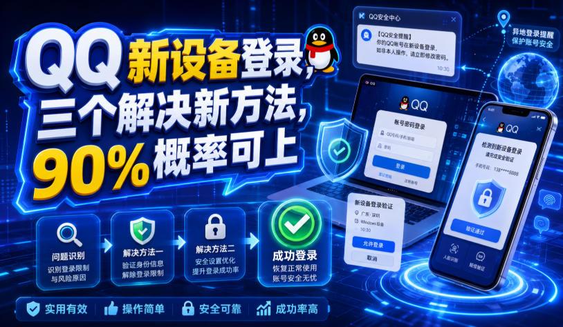 QQ新设备登录，三个解决新方法，90%概率可上 图1