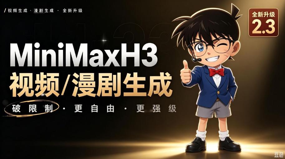 【MiniMaxH3一键懒人整合包】AI视频/漫剧生成工具，支持30_40_50显卡，ComfyUI整合包安装部署！最低8g显存也能跑！ 图1