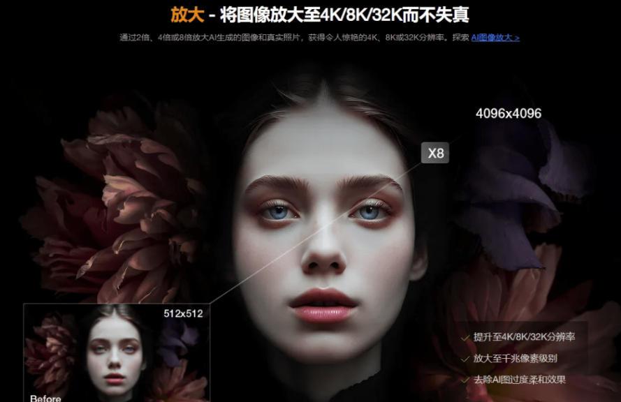 Win/Mac双端支持！最新永久终身版，支持老照片修复，图片变清晰无损放大工具，Aiarty Image Enhancer 图1