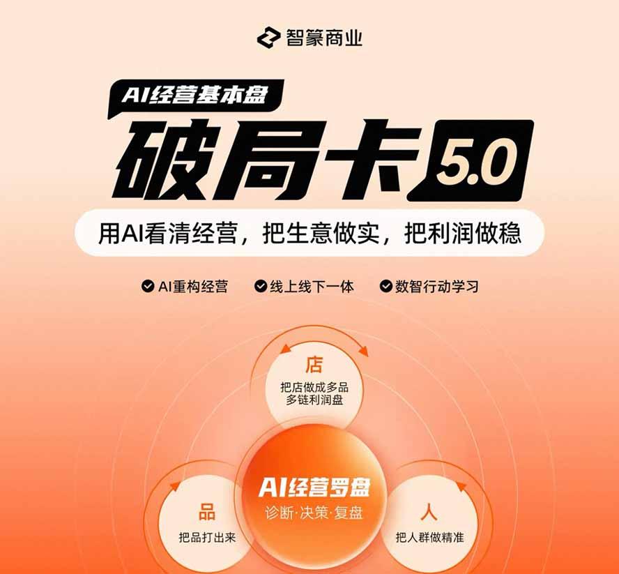 淘宝天猫2026破局卡5.0:AI重构经营+线上线下一体化,用数据看清生意并搭建稳定利润基本盘 图2